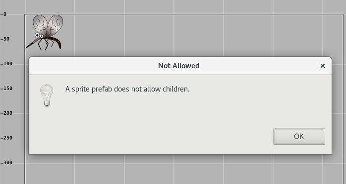 Prefab does not allow children message