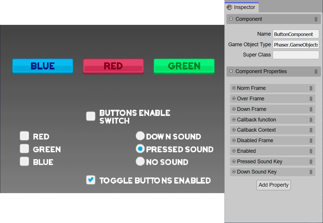 [User Tutorial] Creating Buttons Using The User Components In Phaser Editor v3