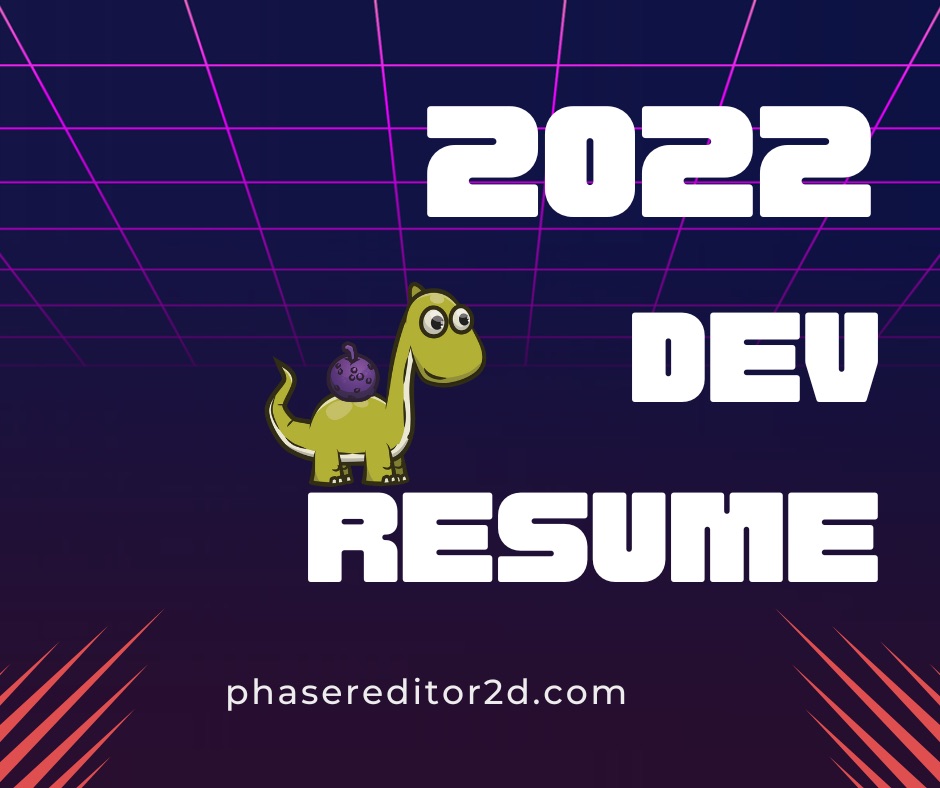 Phaser Editor 2D development summary in 2022