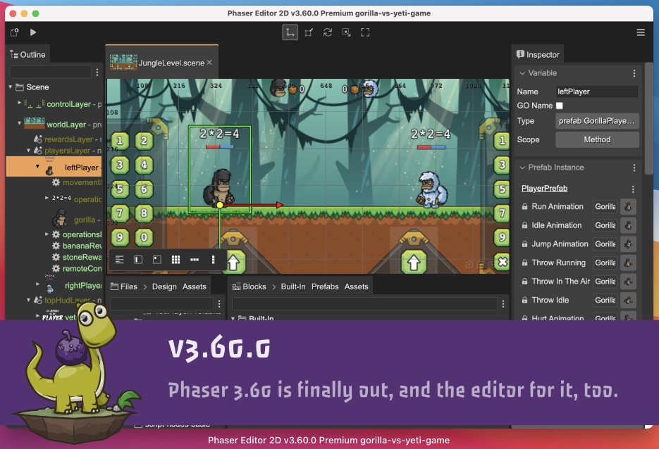 Phaser Editor 2D v3.60 is ready!
