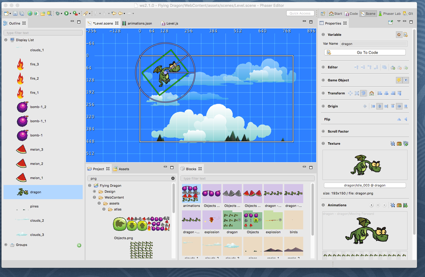 Phaser Editor 2.1.0 released