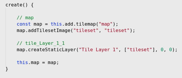 Tilemap generated code